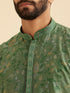 Manyavar Olive Green Regal Kurta Pajama