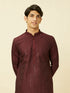 Manyavar Windsor Wine Floral String Patterned Kurta Set