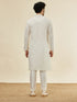 Manyavar Jasmine White Chikankari Embroidered Kurta Set