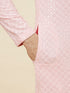 Manyavar Flamingo Pink Chikankari Embroidered Kurta Set