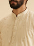 Manyavar Beige Elegance Kurta Pajama