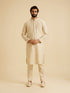 Manyavar Beige Elegance Kurta Pajama