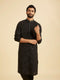 Manyavar Elegant Black Kurta Pajama