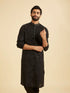 Manyavar Elegant Black Kurta Pajama