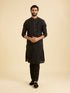 Manyavar Elegant Black Kurta Pajama