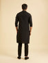 Manyavar Elegant Black Kurta Pajama