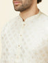 Manyavar Pastel Green Kolam Motif Kurta Set