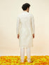 Manyavar Pastel Green Kolam Motif Kurta Set
