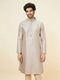 Manyavar Light Lilac Buta Motif Kurta Set