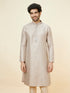 Manyavar Light Lilac Buta Motif Kurta Set