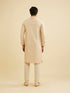 Manyavar Golden Beige Buta Patterned Kurta Set