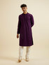 Manyavar Purple Chikankari Sequinned Kurta Set