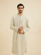 Manyavar Pista Green Chikankari Kurta Set with Sequin Work