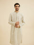 Manyavar Pista Green Chikankari Kurta Set with Sequin Work