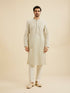 Manyavar Pista Green Chikankari Kurta Set with Sequin Work