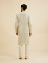 Manyavar Pista Green Chikankari Kurta Set with Sequin Work