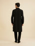 Manyavar Midnight Black Embroidered Kurta Set With Sequin Work
