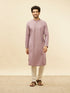 Manyavar Lilac Purple Sequined Kurta Set