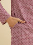 Manyavar Dusty Pink Charm Kurta Pajama