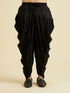 Manyavar Elegant Black Viscose Kurta Patiala