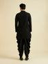 Manyavar Elegant Black Viscose Kurta Patiala