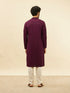 Manyavar Jamun Purple Chikankari Sequinned Kurta Set