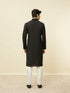Manyavar Midnight Black Sequined Kurta Set