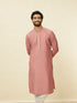 Manyavar Conch Shell Pink Sequined Kurta Set