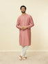 Manyavar Conch Shell Pink Sequined Kurta Set