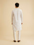 Manyavar Enthralling Cream Satin Kurta Pajama