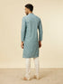 Manyavar Mustard Yellow Chikankari Kurta Set
