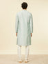 Manyavar Light Blue Buta Patterned Kurta Set