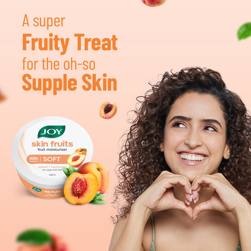 Joy Skin Fruits Peach Super Soft 24 Hour Moisturizer Cream