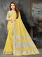 Deeva Sarees Yellow Linen Saree