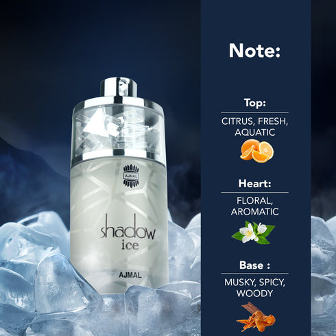Ajmal Perfumes India SHADOW ICE Perfume for Unisex