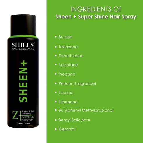 Shills Professional Sheen+ Super Shine Hair Spray