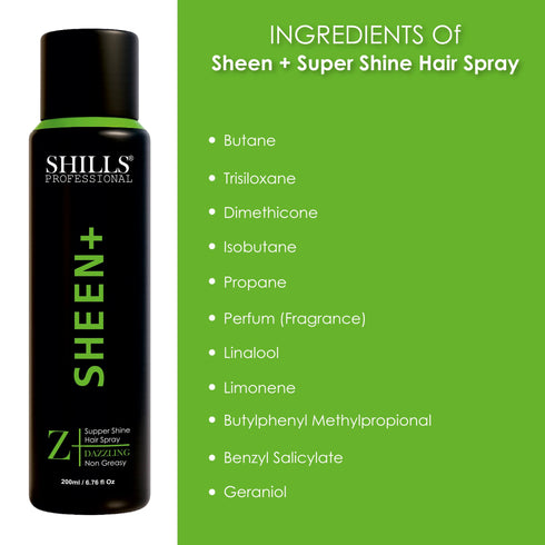 Shills Professional Sheen+ Super Shine Hair Spray