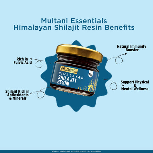 Multani Pharmaceuticals Limited Multani Essentials Himalayan Shilajit Resin with Ashwagandha Gokhru Haldi Safed Musli Supports Stamina & Rejuvenation More Than 70 Fulvic Acid