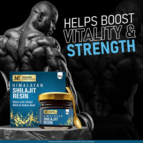 Multani Pharmaceuticals Limited Multani Essentials Himalayan Shilajit Resin with Ashwagandha Gokhru Haldi Safed Musli Supports Stamina & Rejuvenation More Than 70 Fulvic Acid