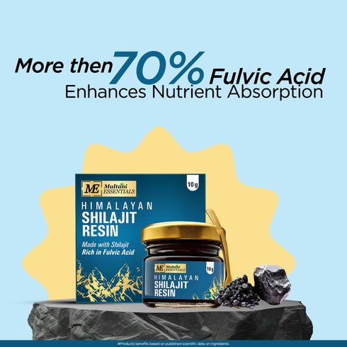 Multani Pharmaceuticals Limited Multani Essentials Himalayan Shilajit Resin with Ashwagandha Gokhru Haldi Safed Musli Supports Stamina & Rejuvenation More Than 70 Fulvic Acid