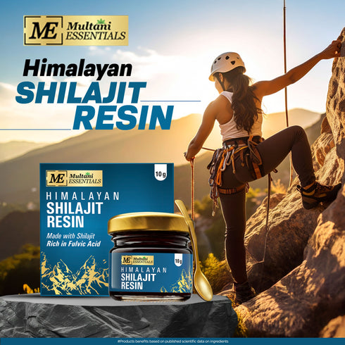 Multani Pharmaceuticals Limited Multani Essentials Himalayan Shilajit Resin with Ashwagandha Gokhru Haldi Safed Musli Supports Stamina & Rejuvenation More Than 70 Fulvic Acid