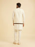 Manyavar Elegant Cream Kurta Jacket Set