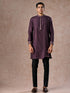 Manyavar Purple Elegance Kurta Jacket Set
