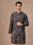 Manyavar Royal Blue Kurta Jacket Set