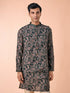 Manyavar Dark Green Kurta Jacket Set