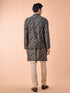 Manyavar Dark Green Kurta Jacket Set