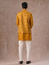 Manyavar Radiant Mustard Kurta Jacket Set