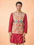Manyavar Rustic Charm Beige Kurta Jacket Set