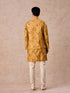 Manyavar Mustard Yellow Radiance Kurta Jacket Set