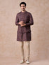 Manyavar Grey Hues Splendid Kurta Jacket Set